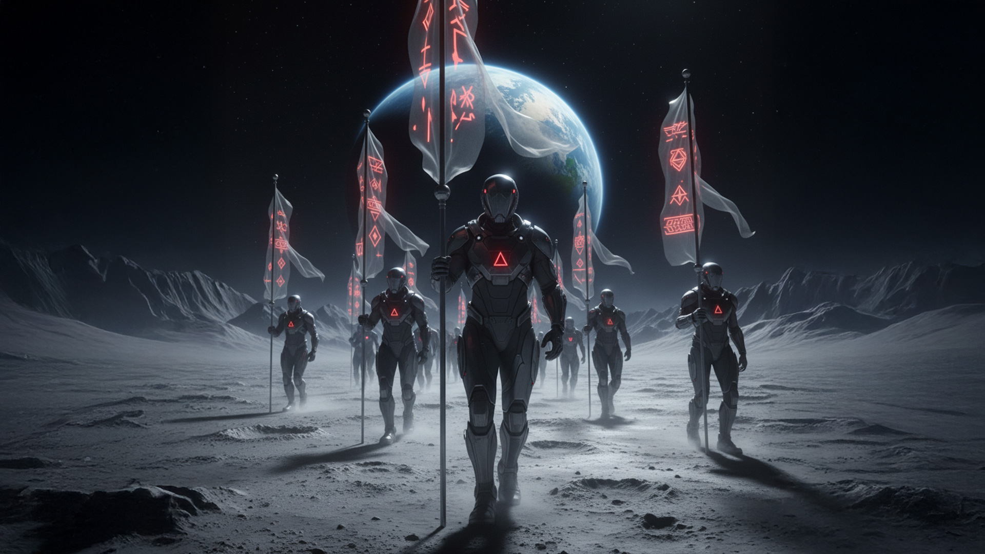 Panel 07: AGENT1s on Moon Surface